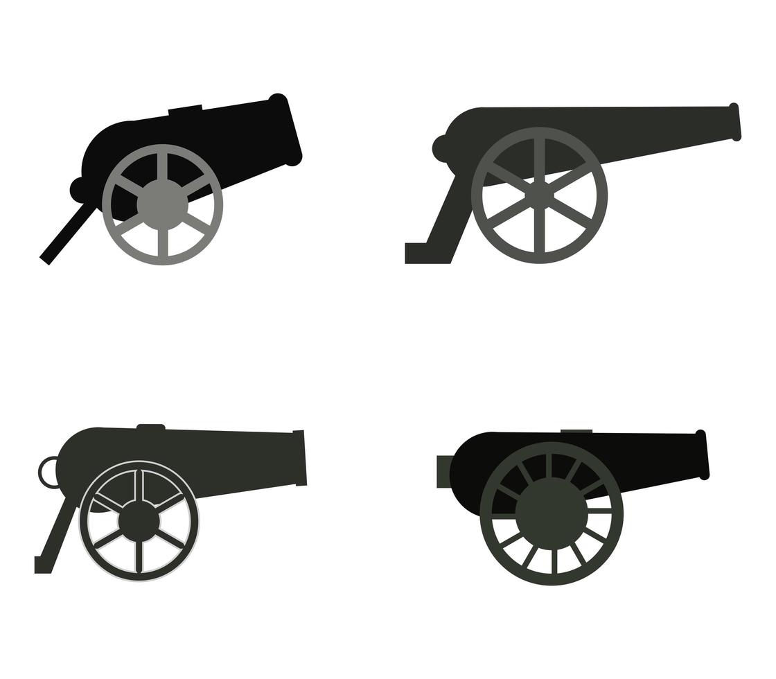 Cannon Icon Set vector