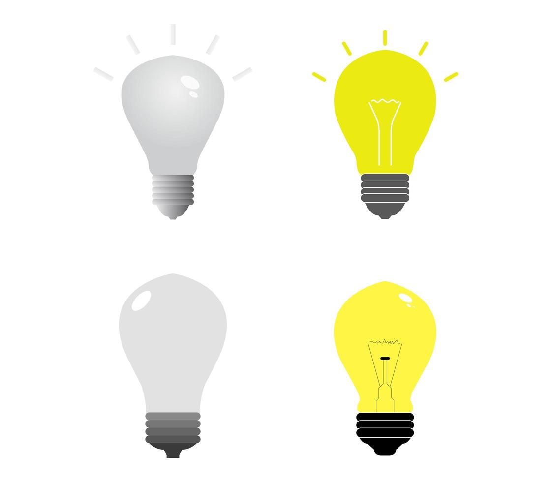 Set of Lightbulb Icons vector