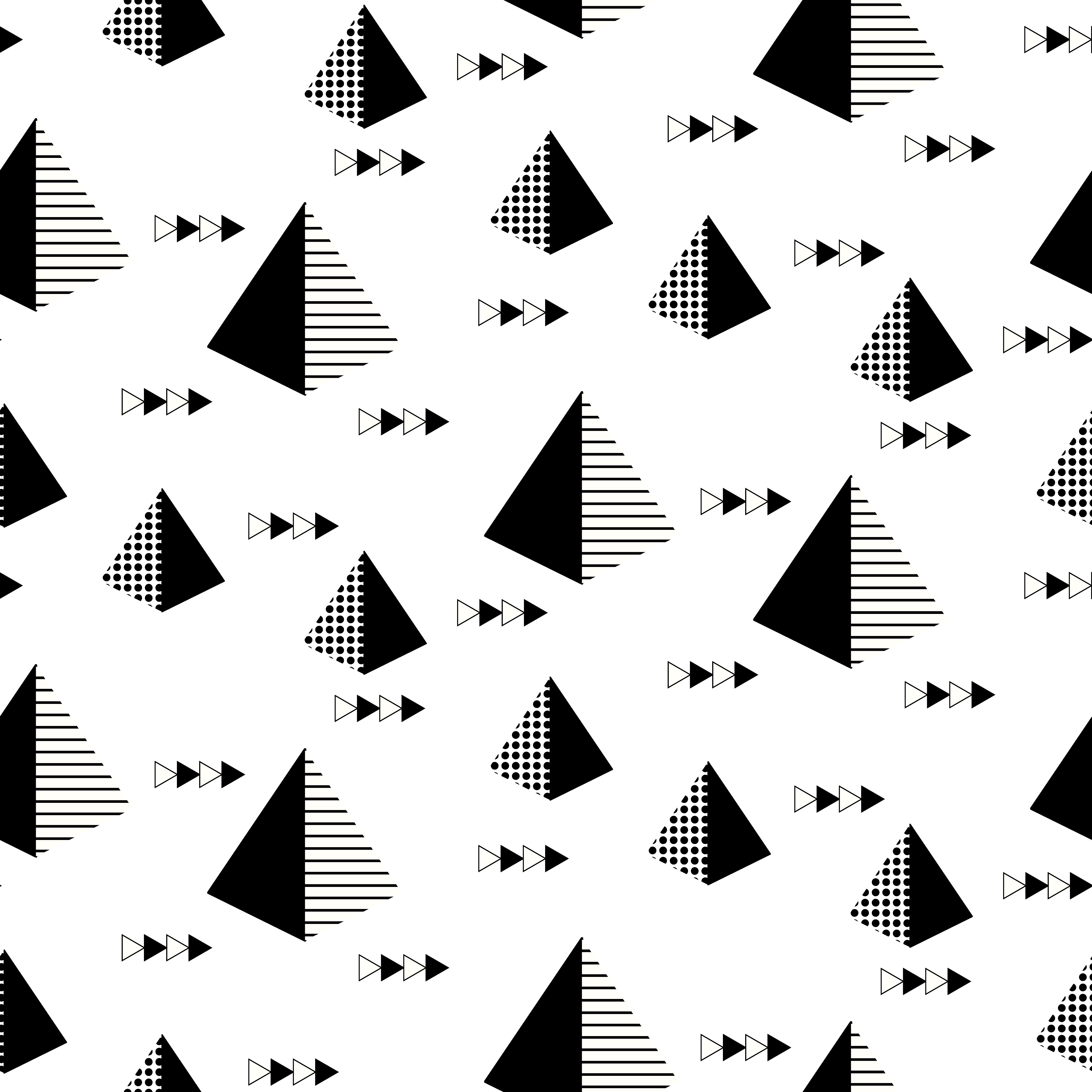 Seamless Geometric Pattern with Pyramids and Arrows 938464 Vector Art