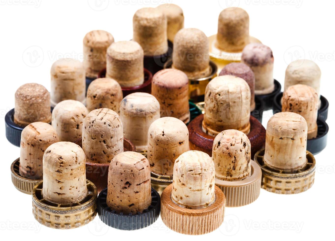 used corks from strong drinks photo