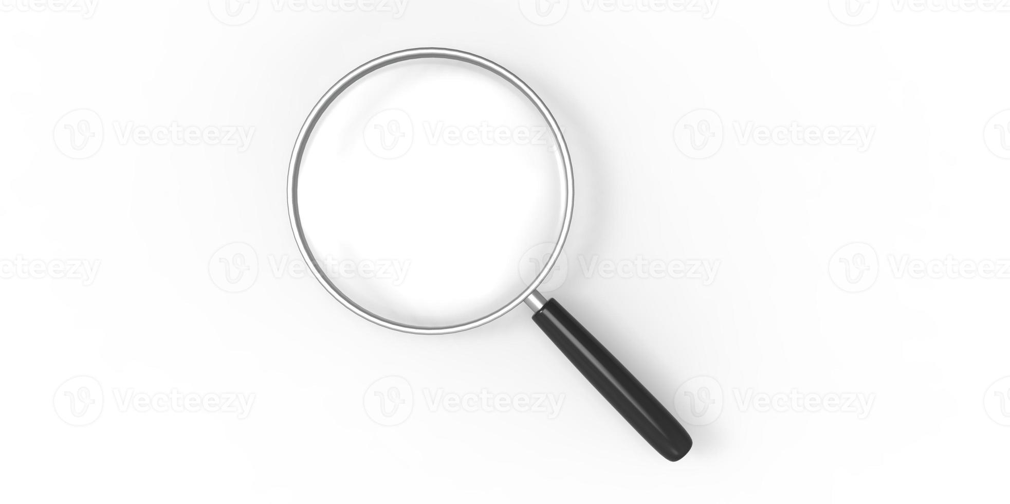 Magnifier on a plain background photo
