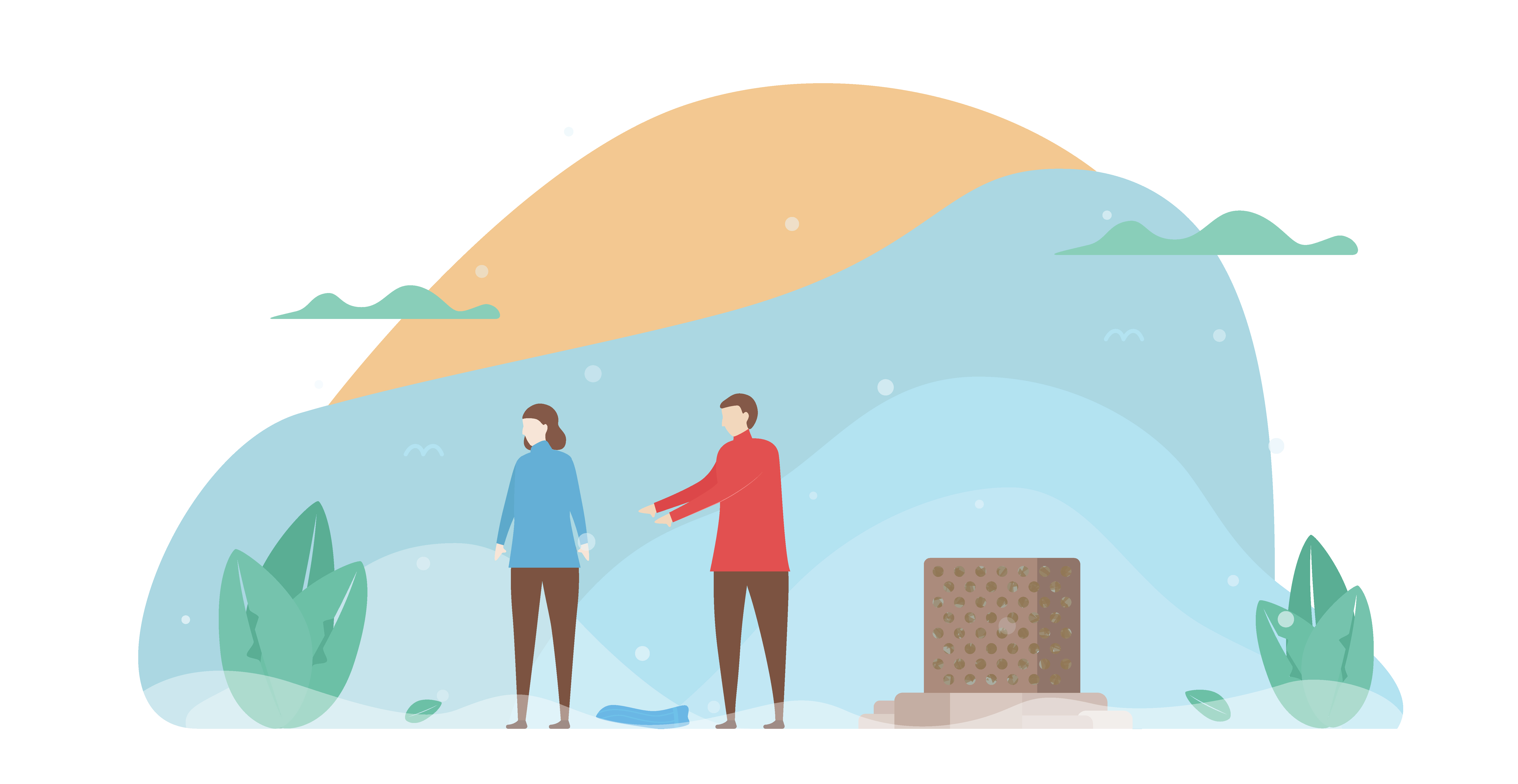 Man Talking to Woman Turned Away from Him 941580 Vector Art at Vecteezy