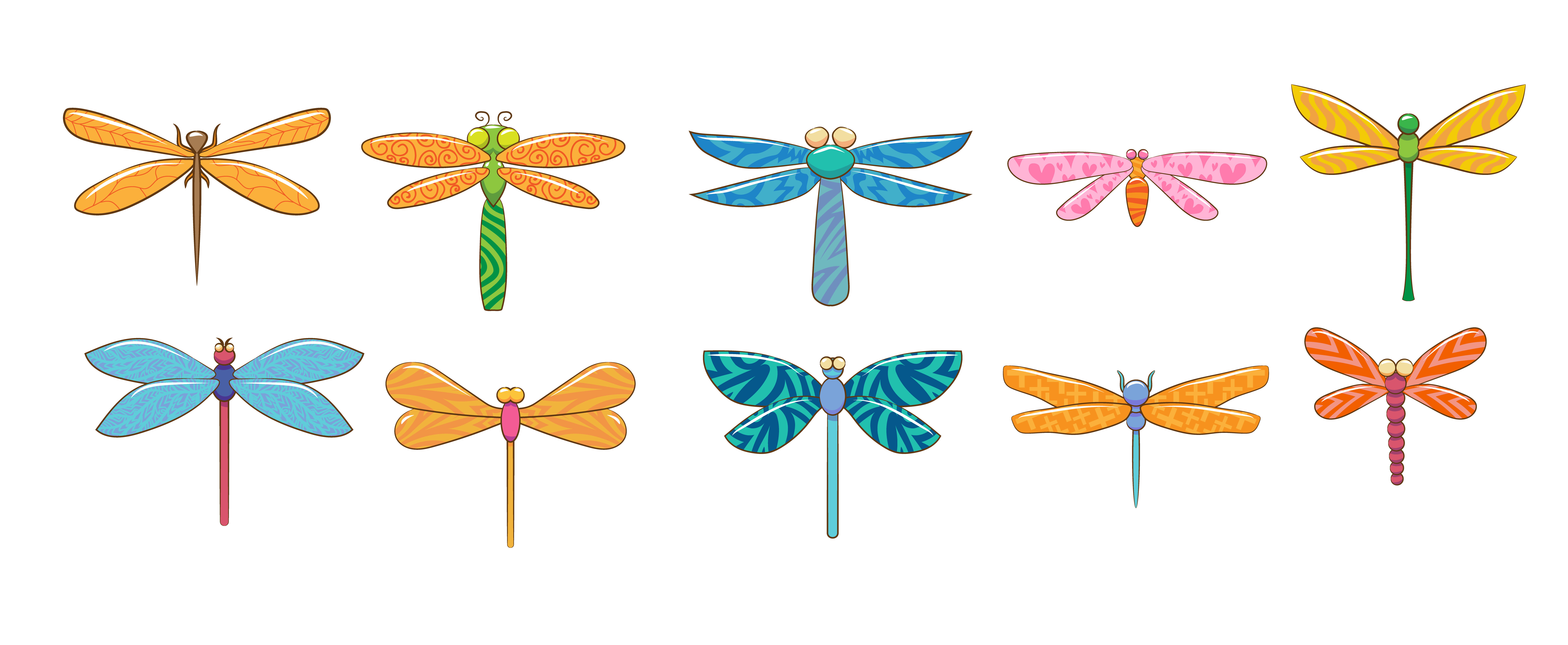 Dragonfly Vector Art, Icons, and Graphics for Free Download