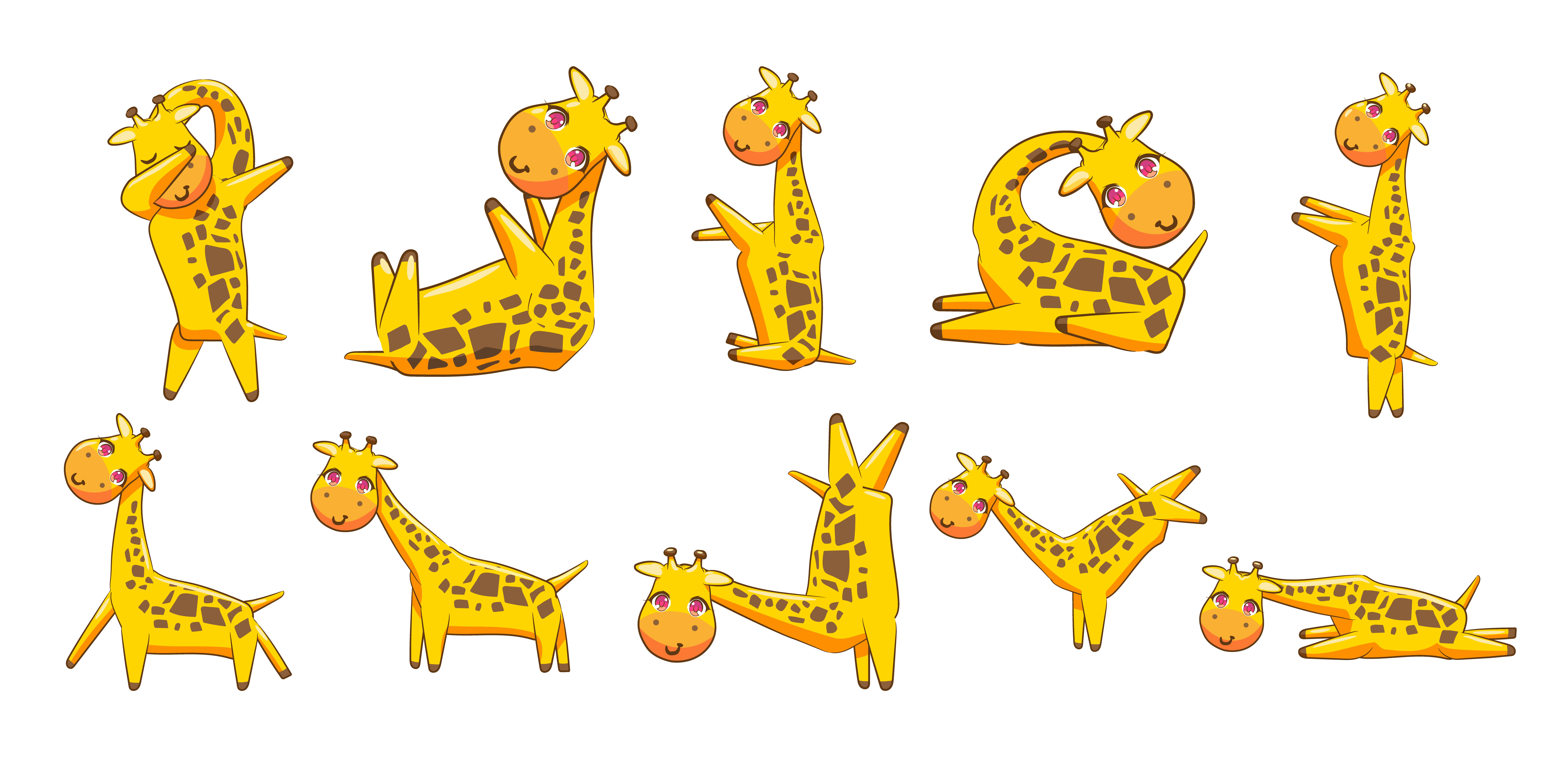 Giraffe Cartoon Vector Art, Icons, and Graphics for Free Download
