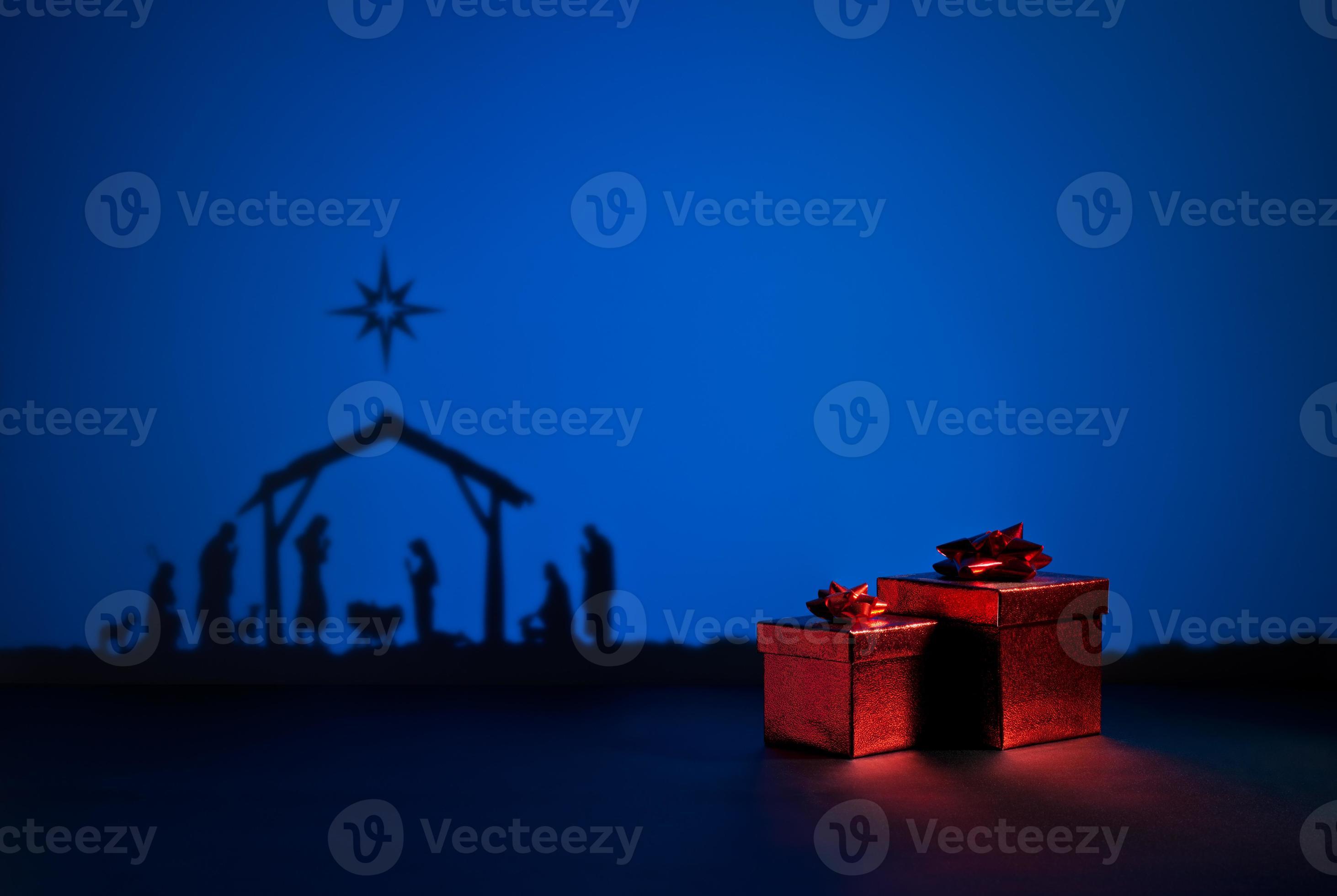 Birth Jesus with present 943421 Stock Photo at Vecteezy