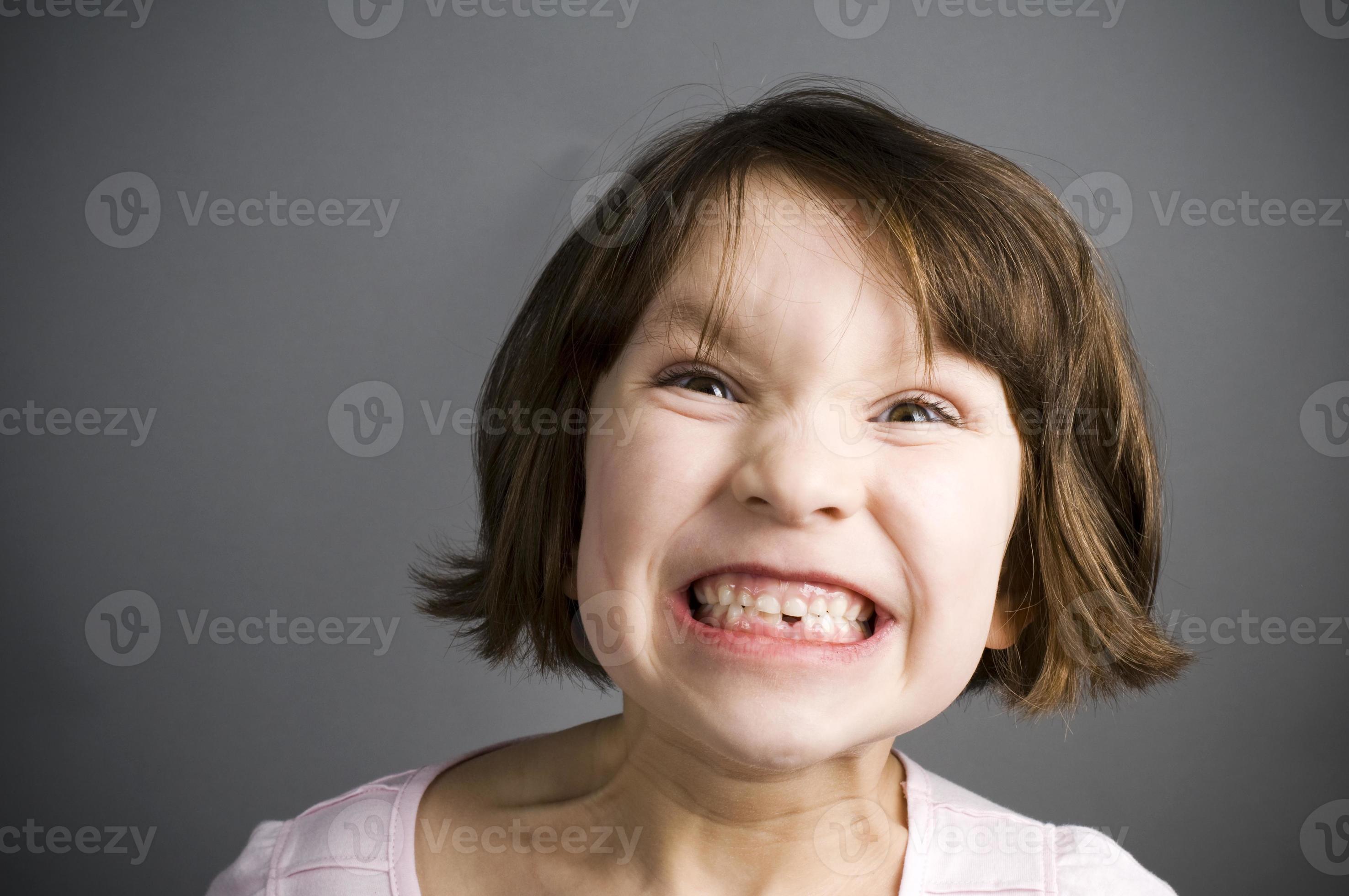 Funny Face, Little Girl 945341 Stock Photo at Vecteezy