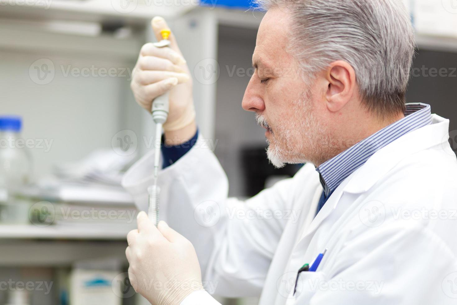 Researcher working in a laboratory photo