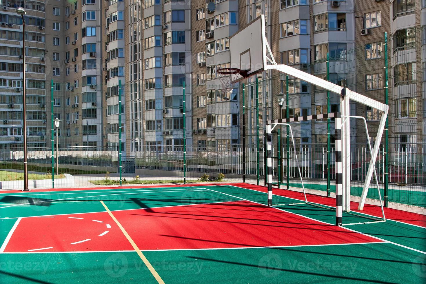 cancha de baloncesto al aire libre foto