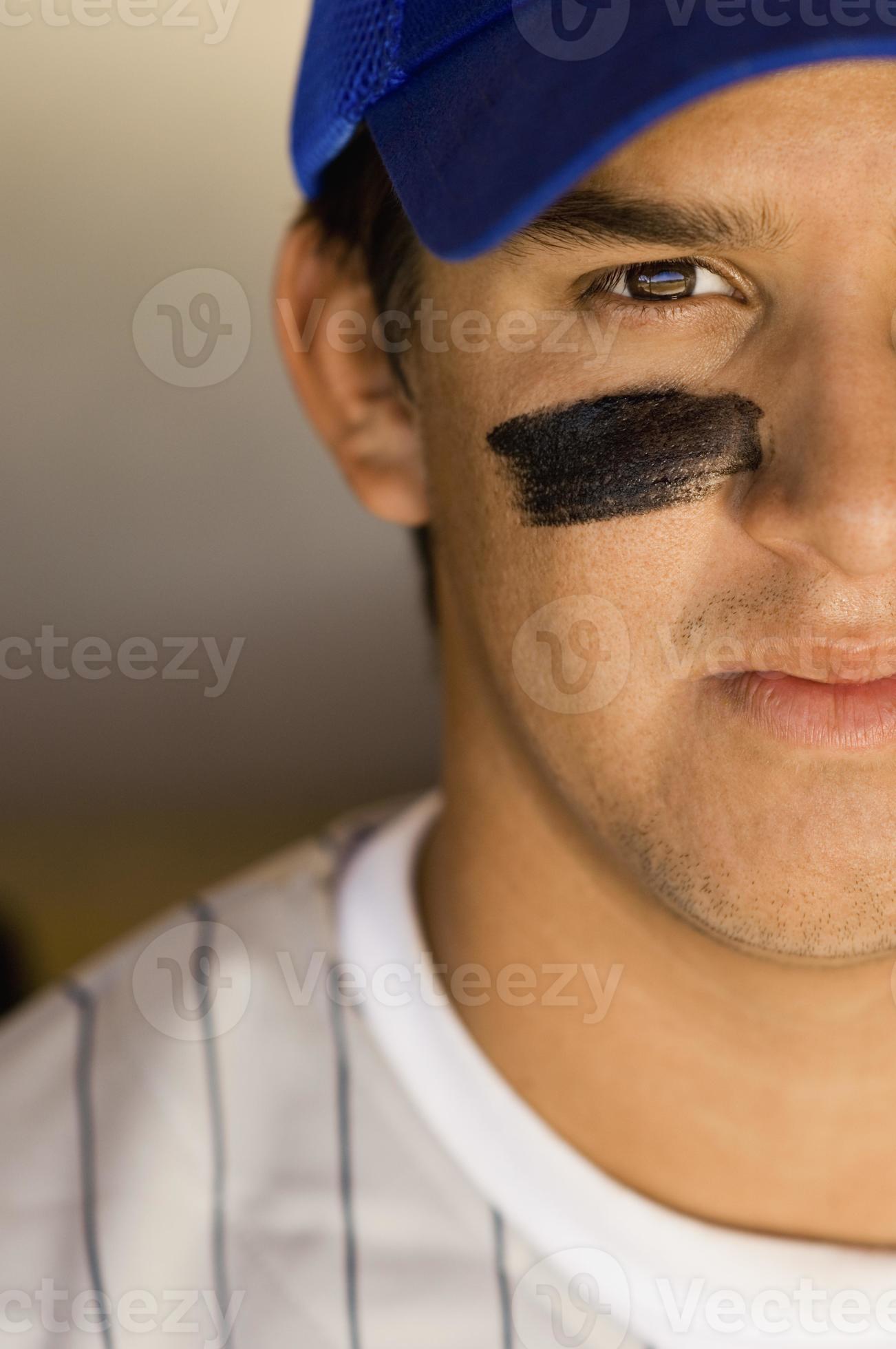 Baseball Player Wearing Eyeblack 948273 Stock Photo at Vecteezy