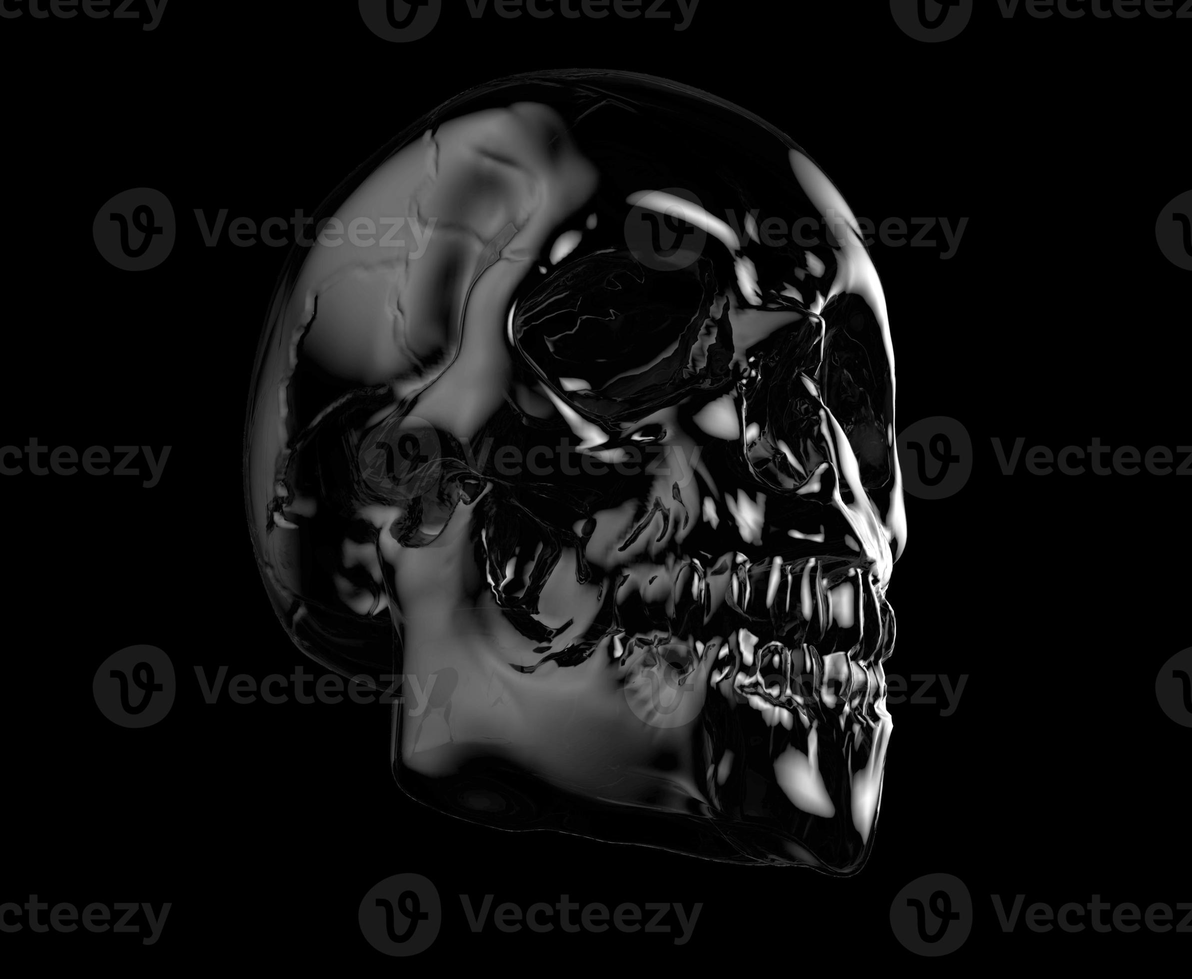 Human Skull Stock Photo