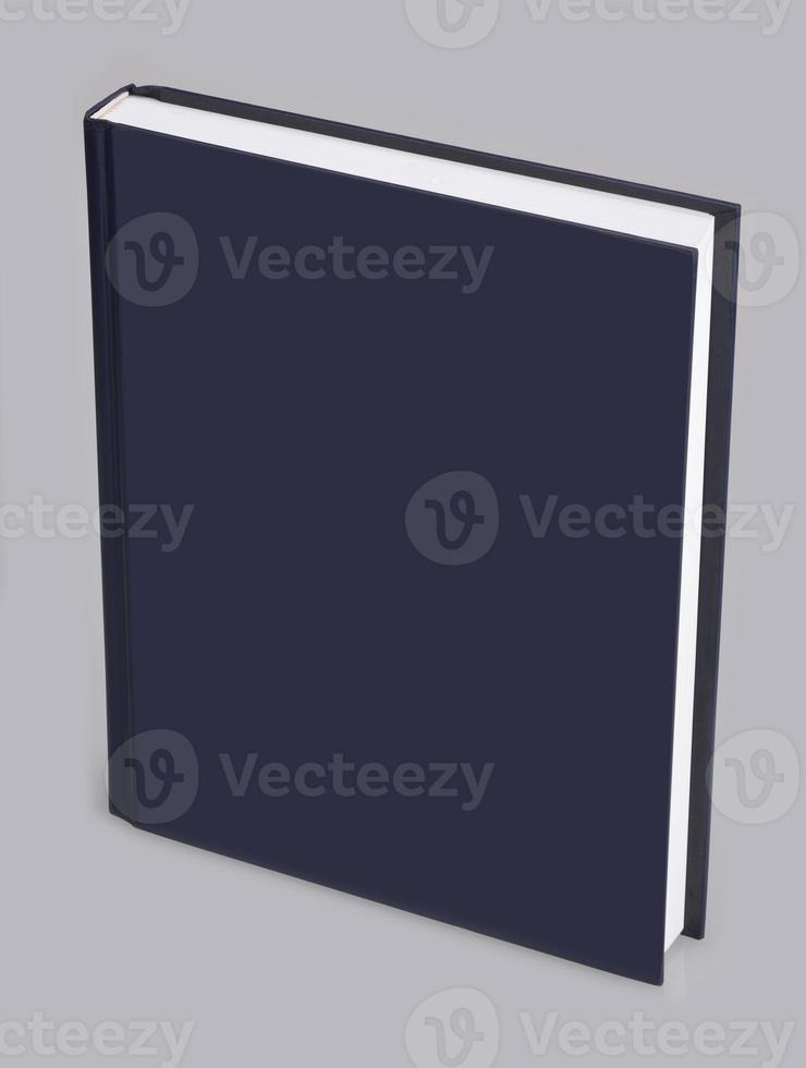 Blank book with blue cover photo