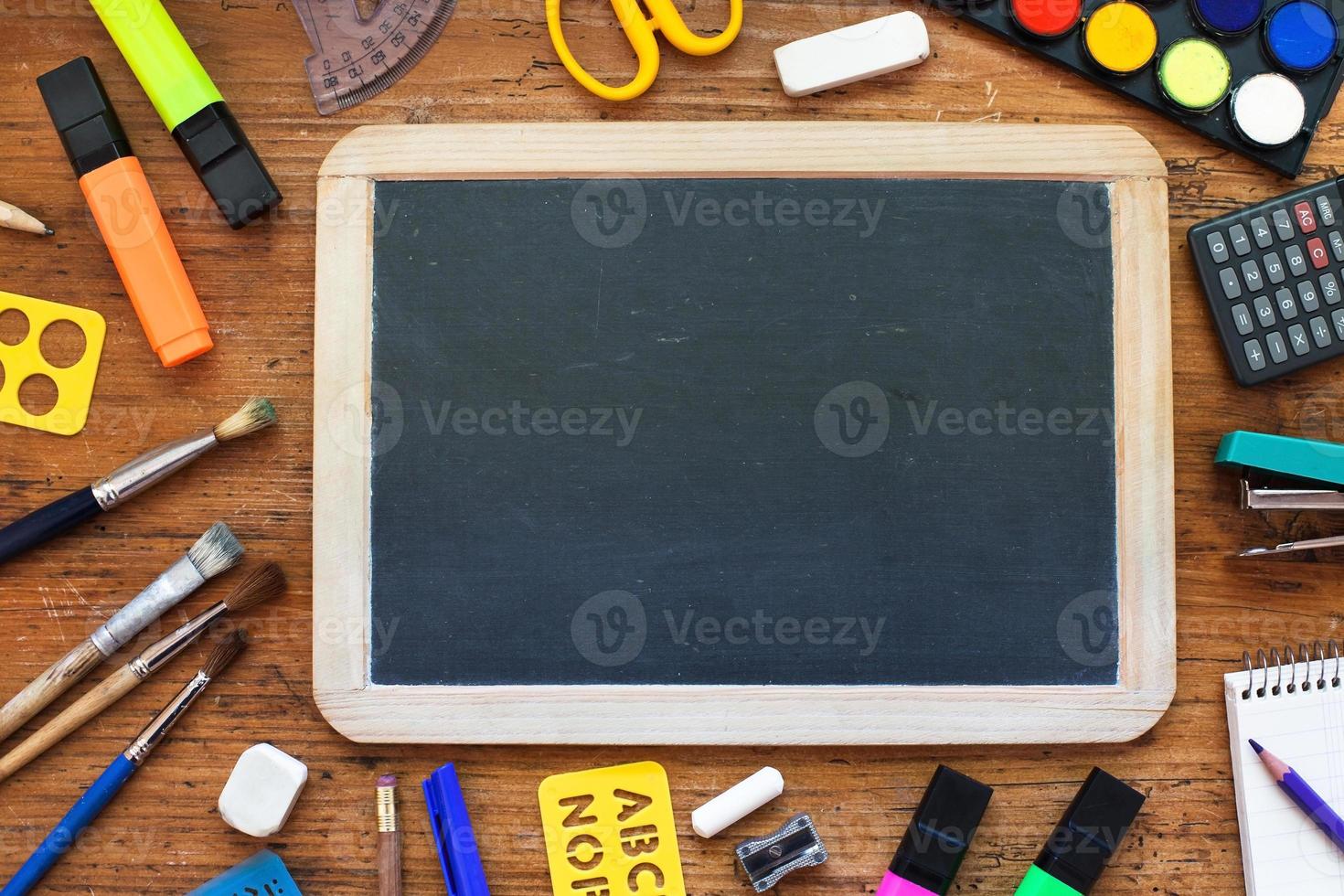 chalkboard school background photo