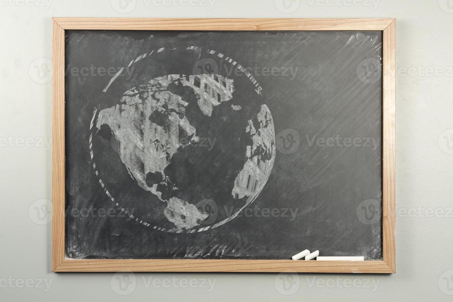 Chalkboard World Globe 952066 Stock Photo at Vecteezy