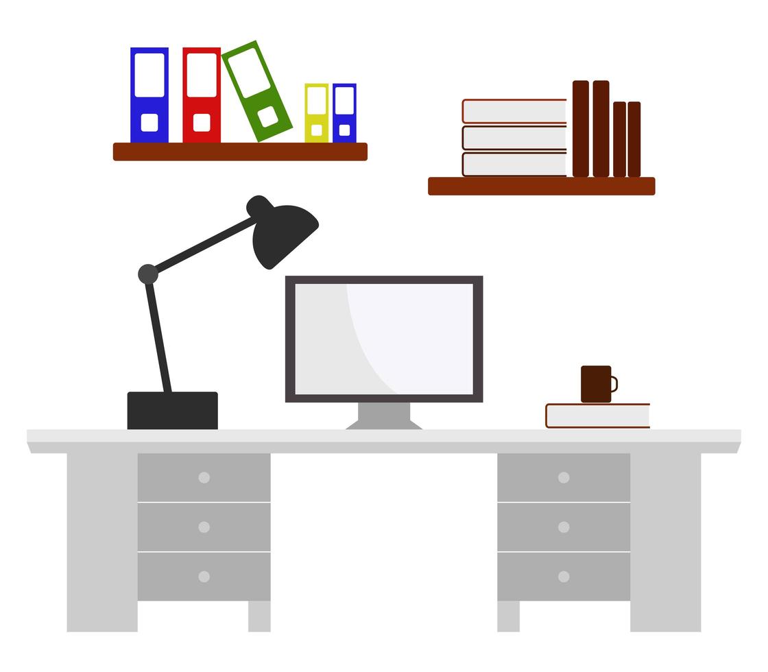 Desk Icon Design vector