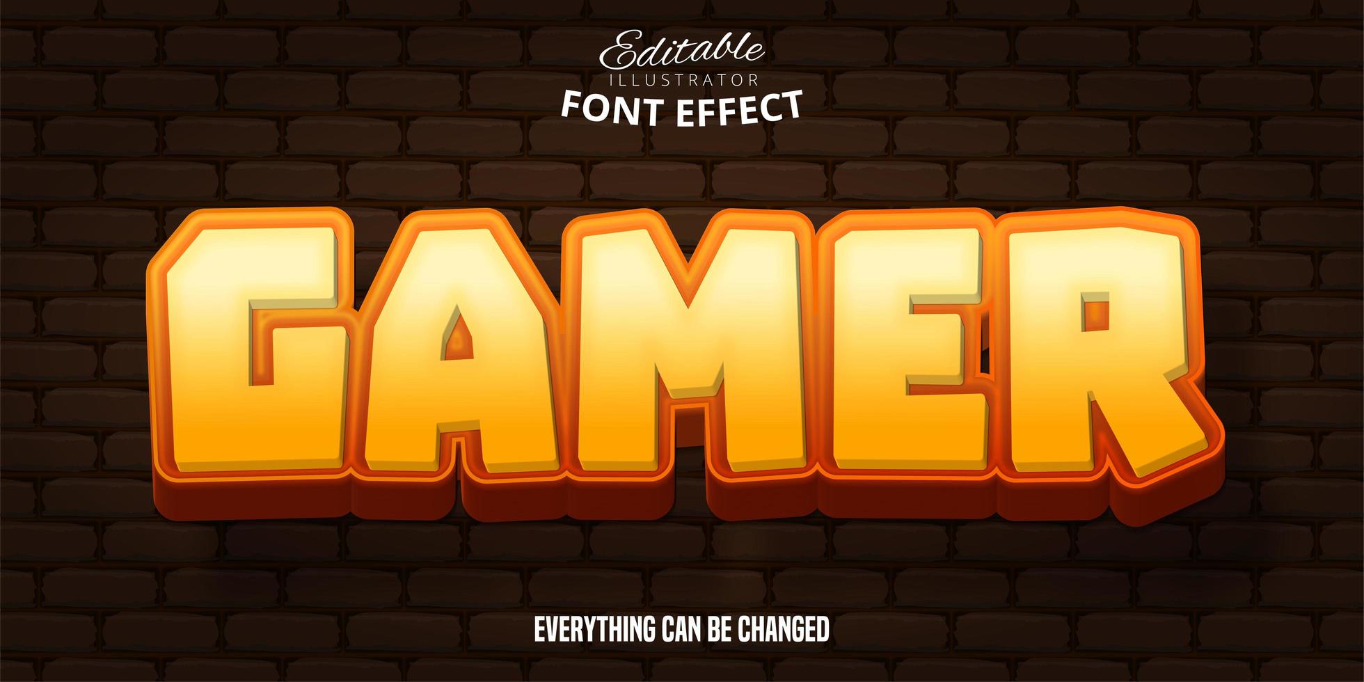 Download Gamer text, 3d editable font effect - Download Free ...