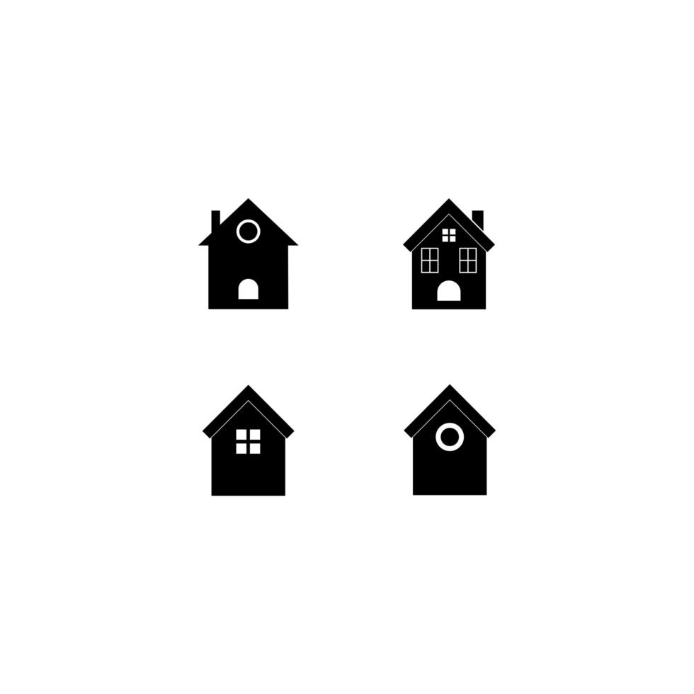 conjunto de iconos de bienes raíces vector