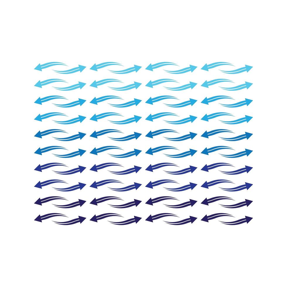 Arrows wave pattern vector