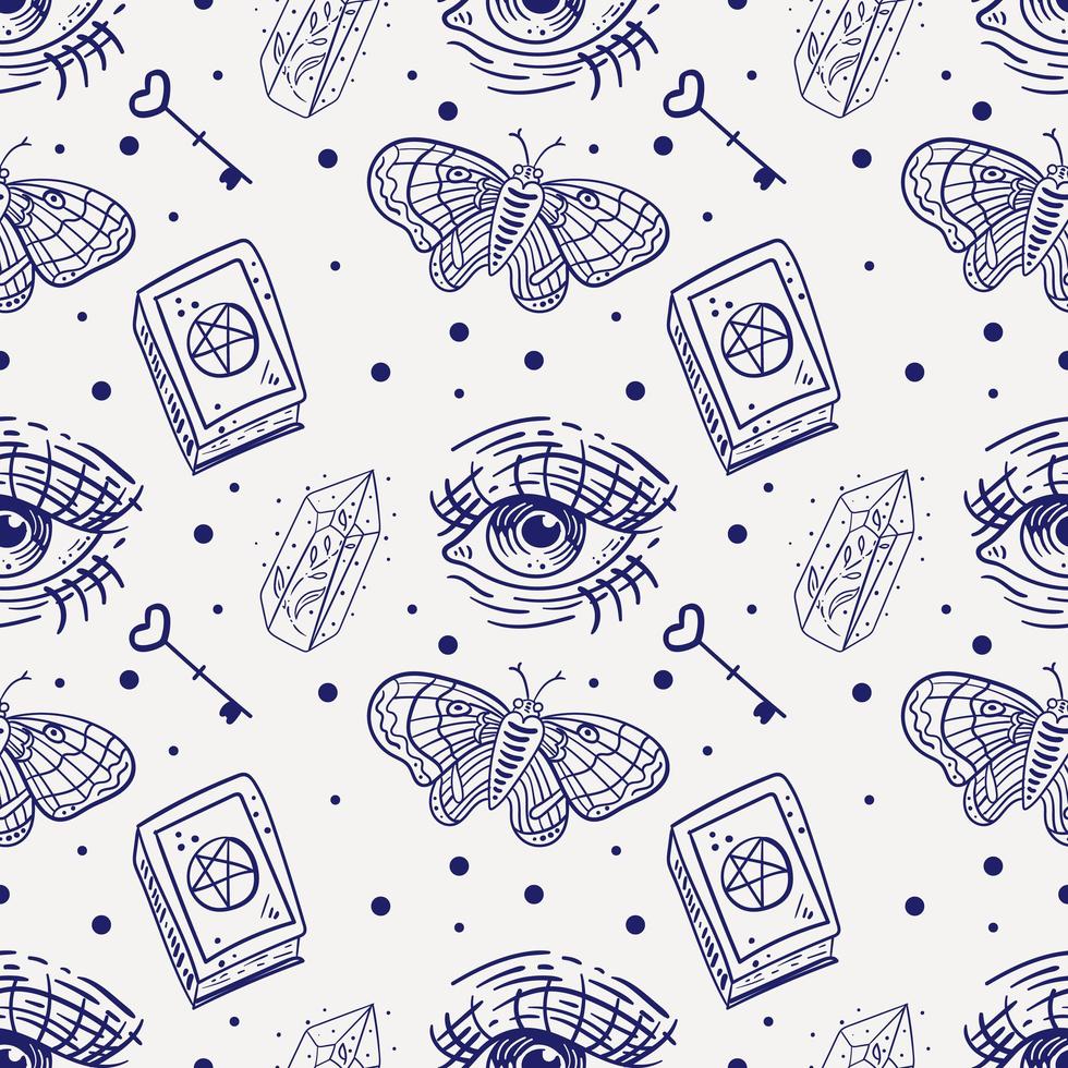 Magic Seamless Pattern vector