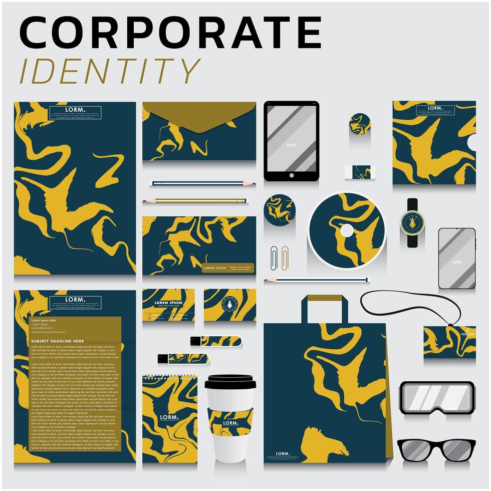 Corporate identity for businesses vector