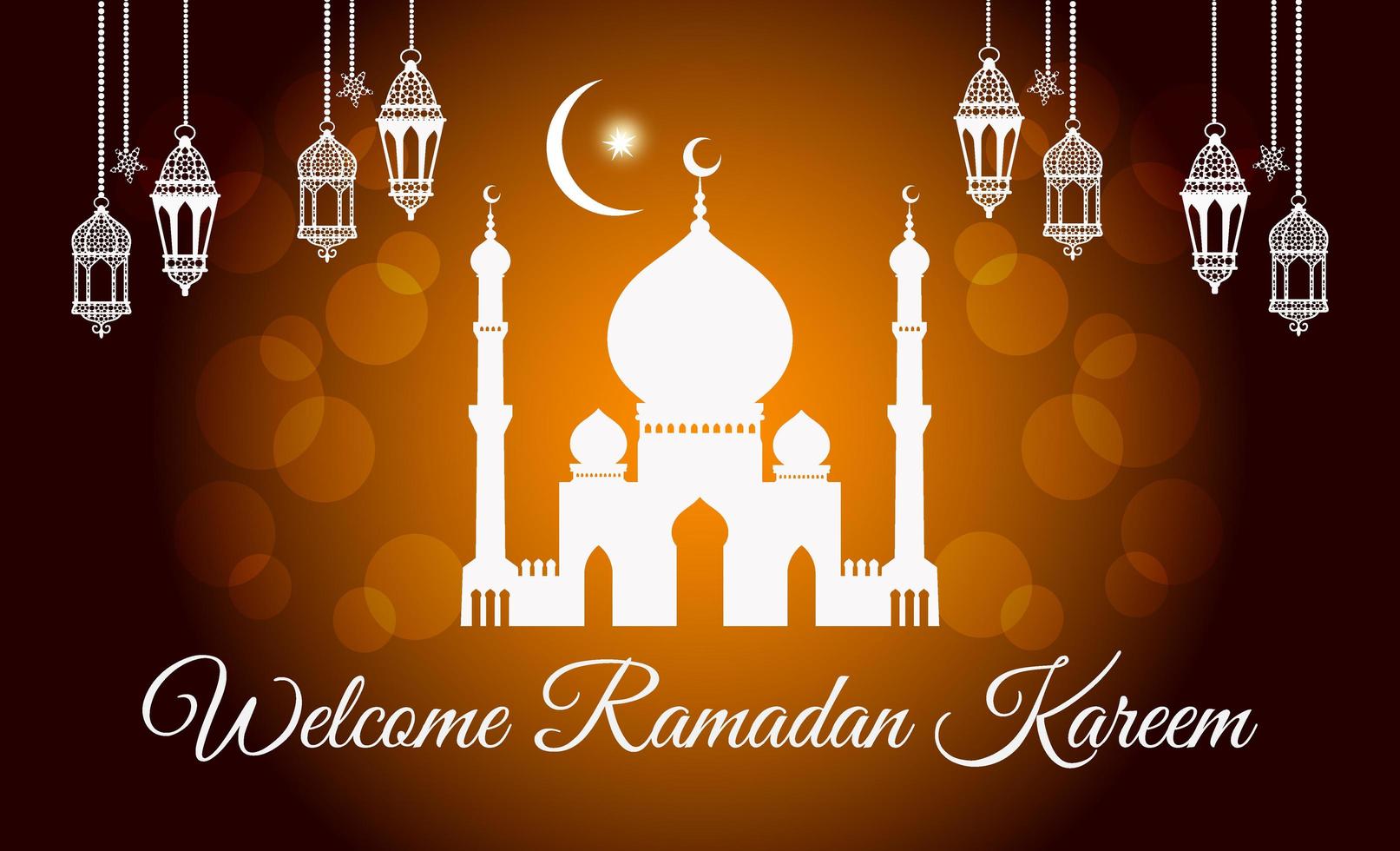 Welcome Ramadan Kareem vector