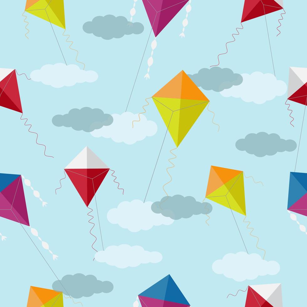 Colorful Kite Pattern vector