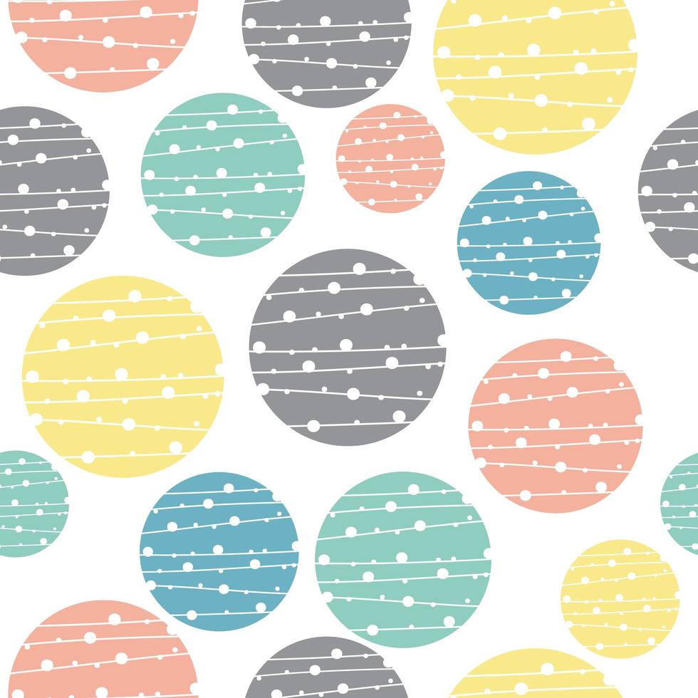 Geometric Circle Pattern Background  vector