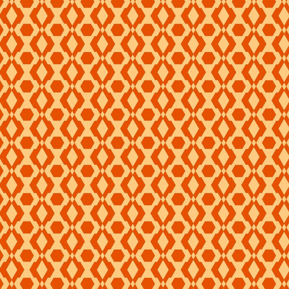 Light and Dark Orange Retro Seamless Pattern vector