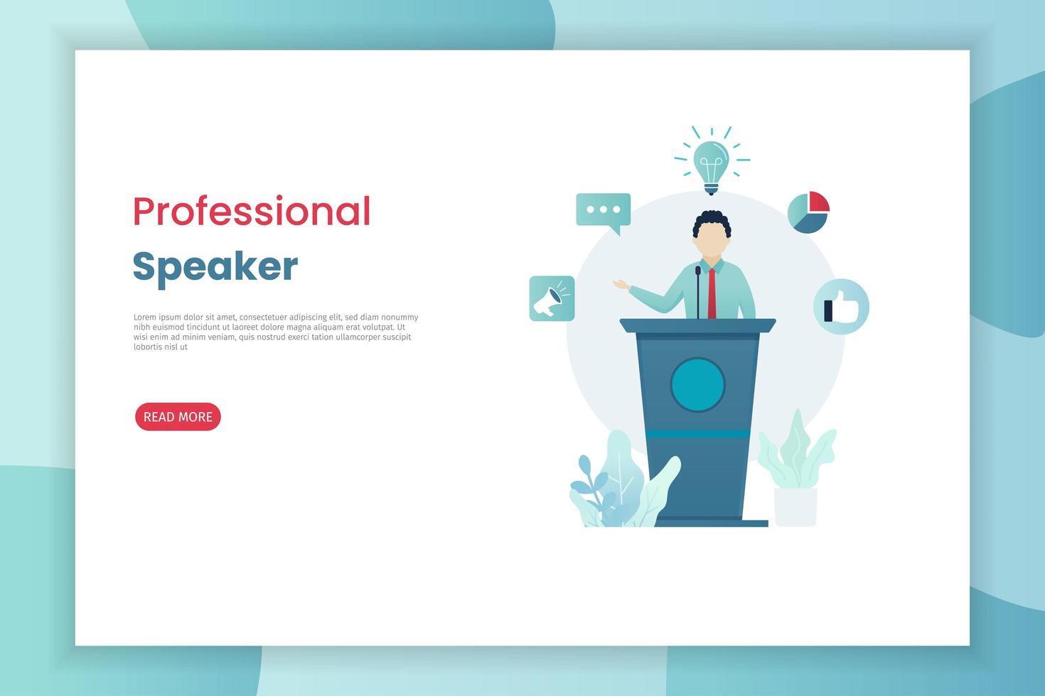 Professional speaker landing page template 954089 Vector Art at Vecteezy Professional speaker landing page template 954089 Vector Art at Vecteezy
