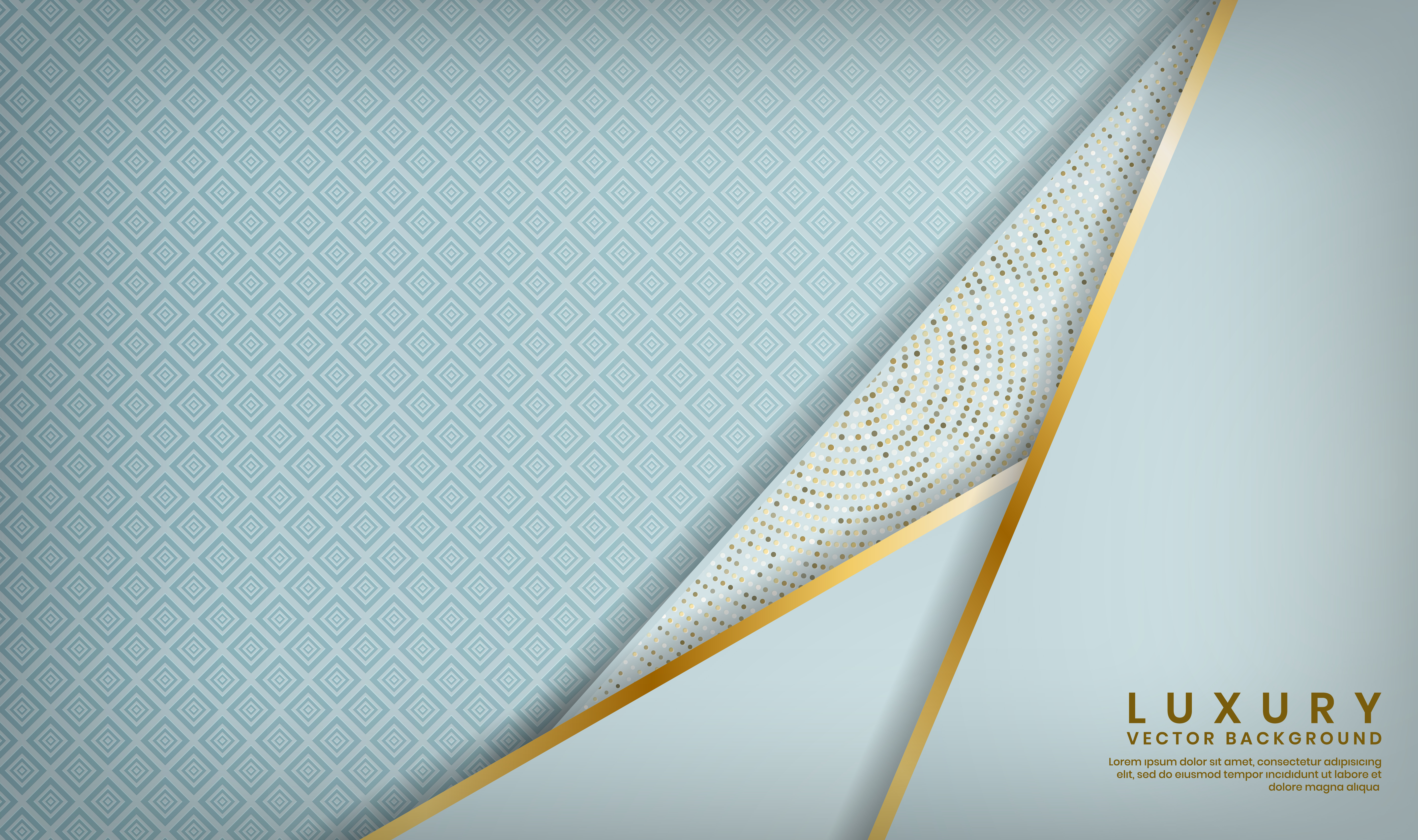Blue Pattern with Angled Gold Lined Layers in Corner 954208 - Download