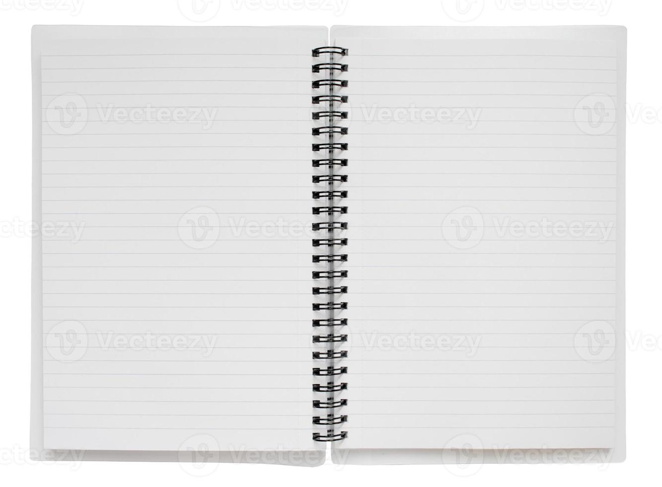 Open Spiral Bound Notebook with Clipping Path 954709 Stock Photo at