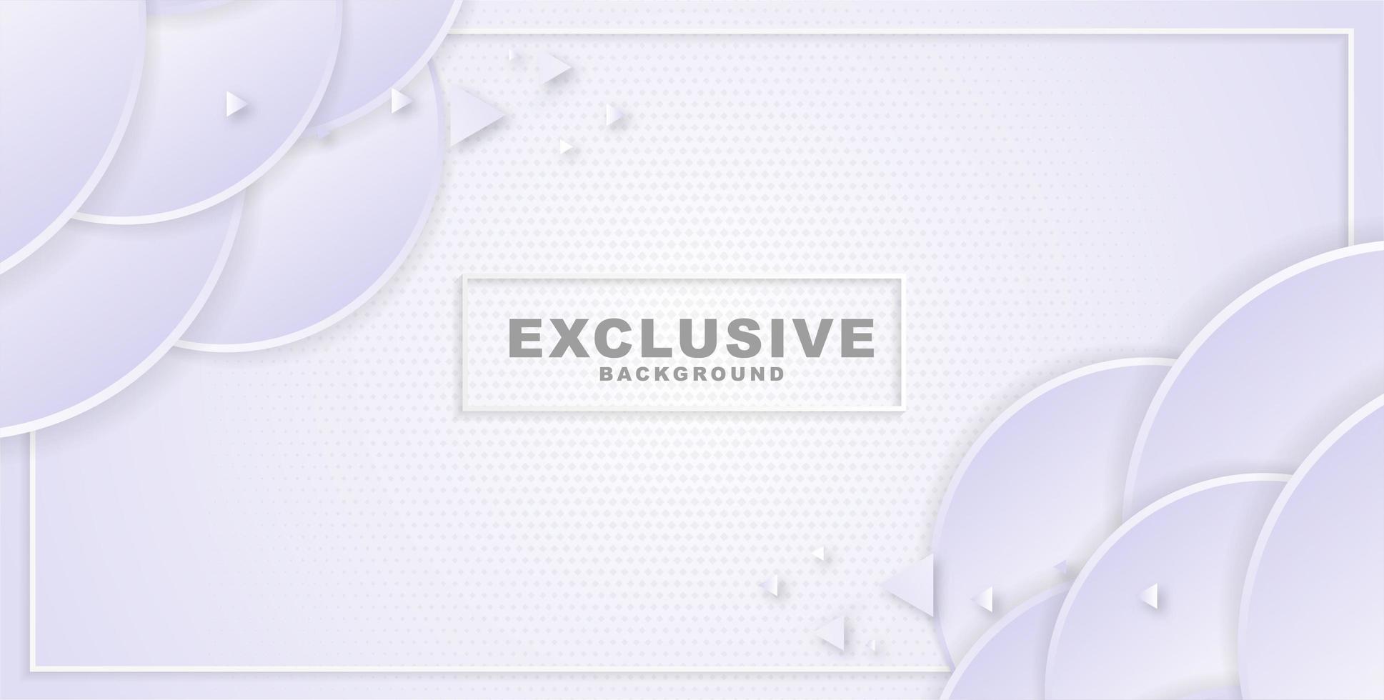 Overlapping Scalloped Corners on Dotted Background vector