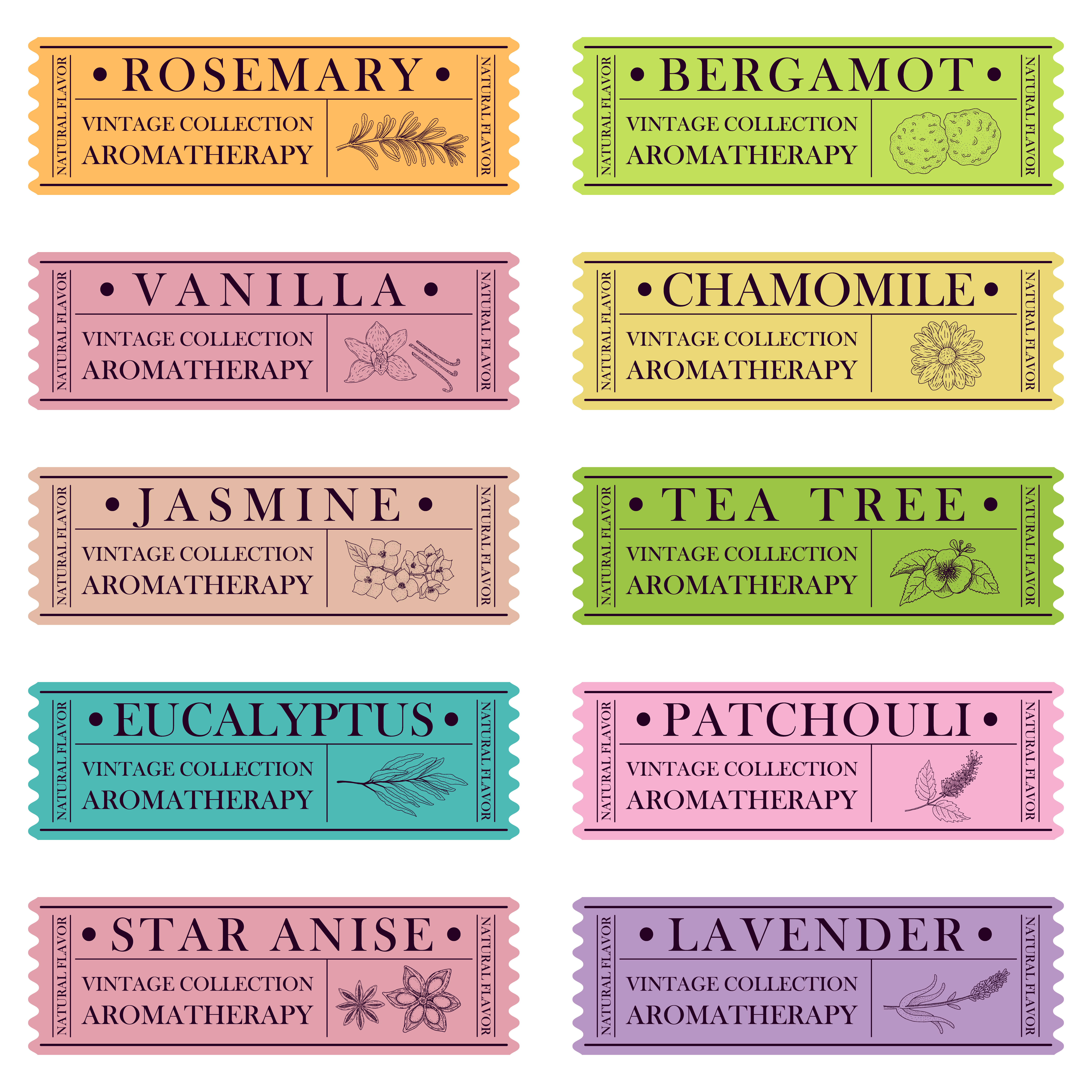Essential Oil Label Vector Art, Icons, and Graphics for Free ...