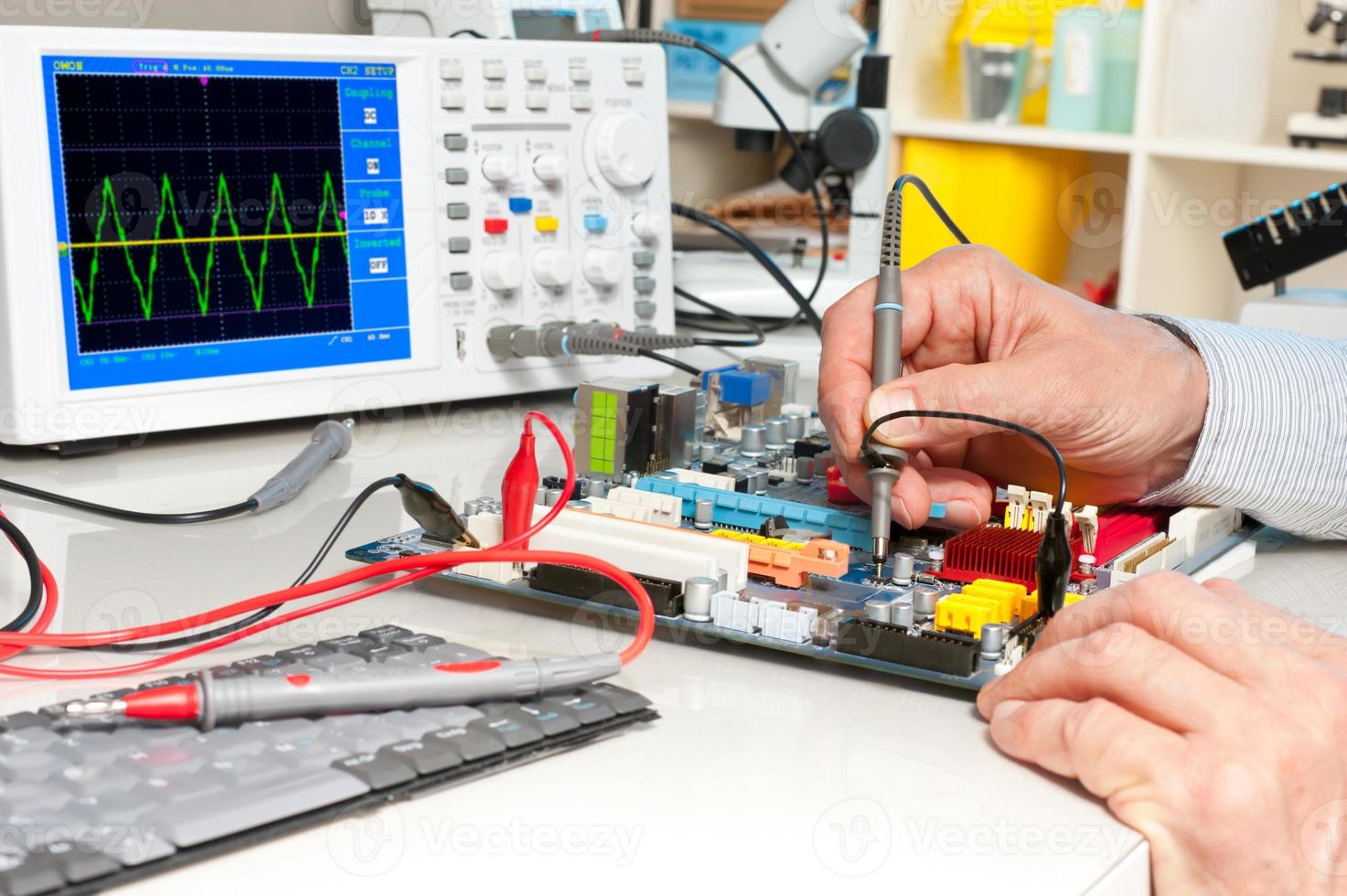 Testing of electronic equipment 956533 Stock Photo at Vecteezy