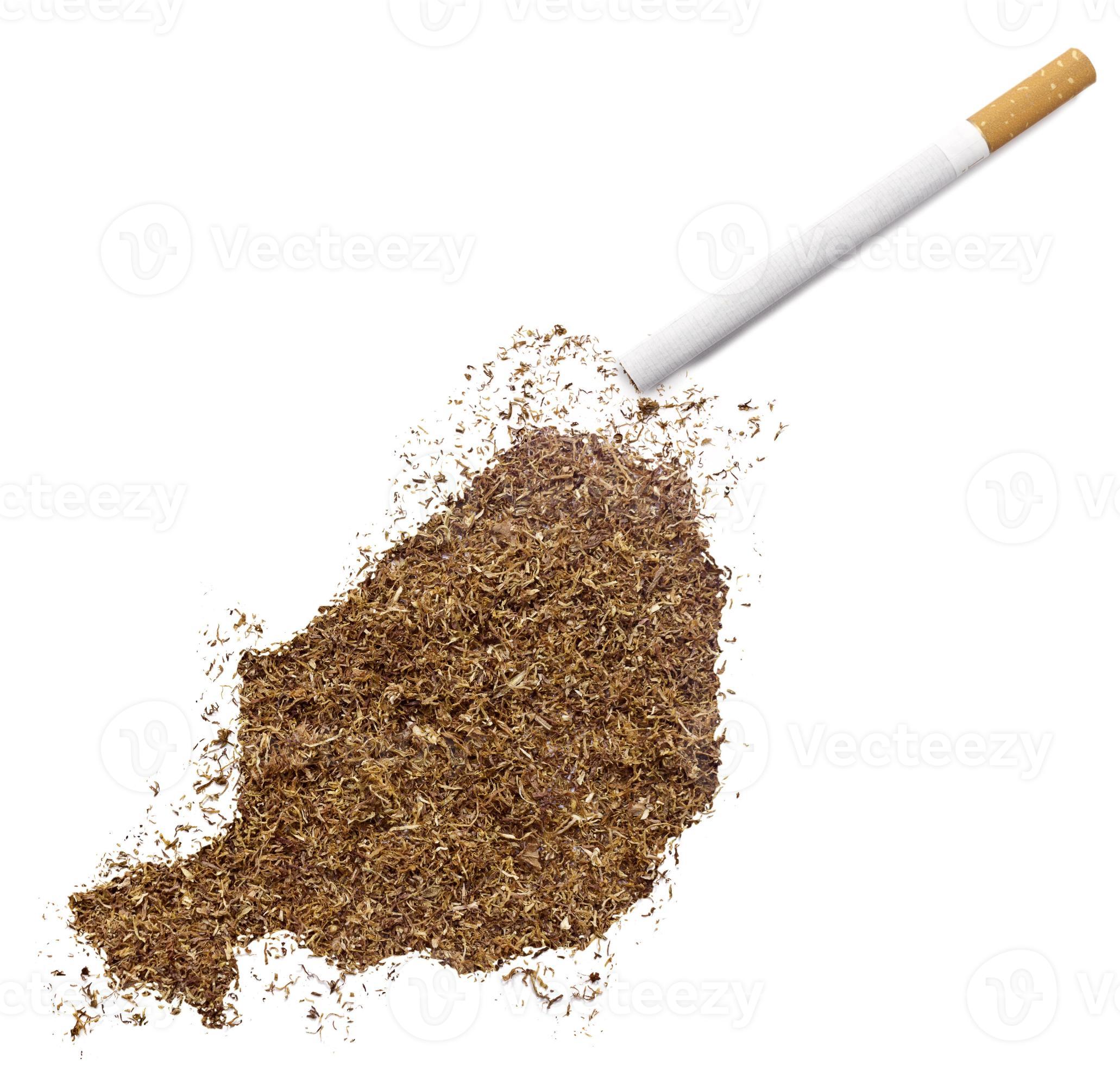 Cigarette and tobacco shaped as Niger (series) photo