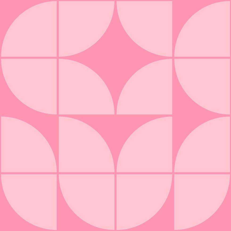 Pink Retro Geometric Shapes vector