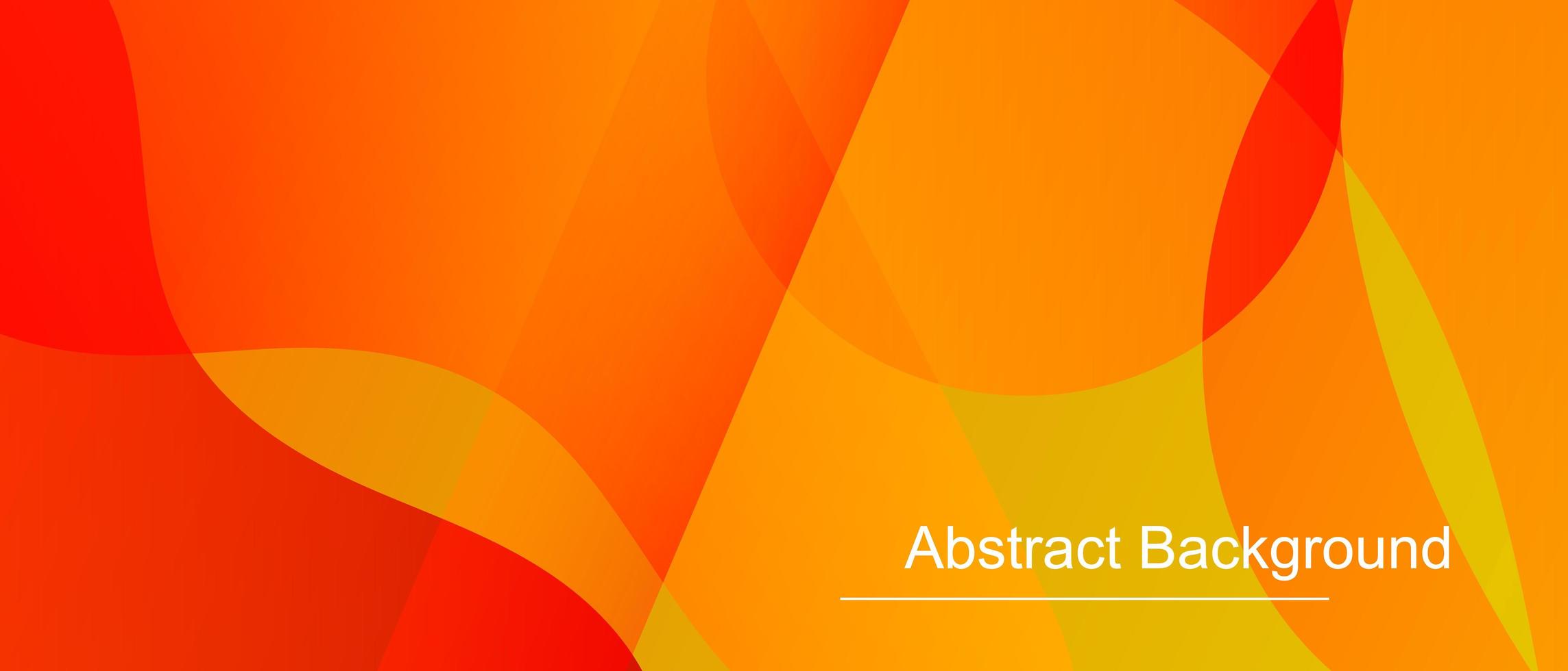 Abstract Orange, Red, and Yellow Dynamic Shapes vector