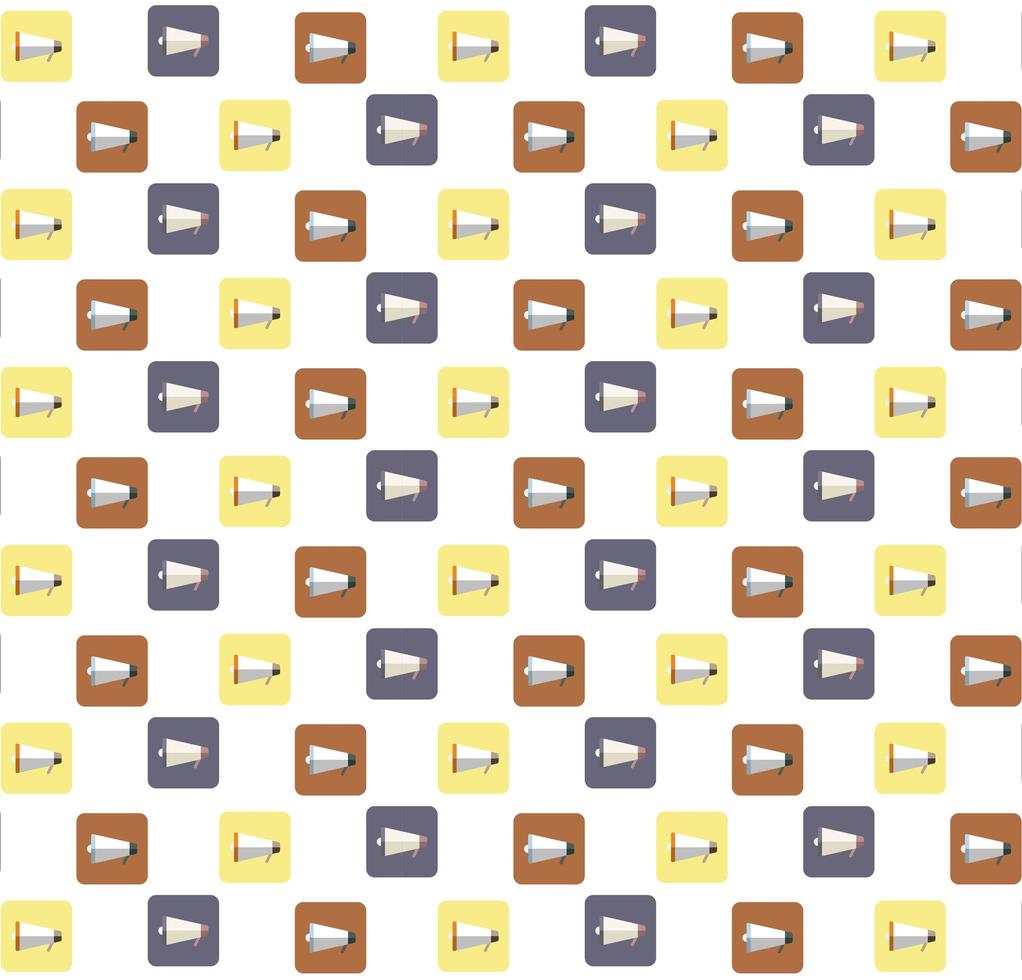 Megaphone Icons Seamless Pattern  vector
