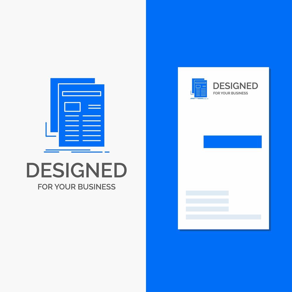 Paper Business Logo and Vertical Card Template vector