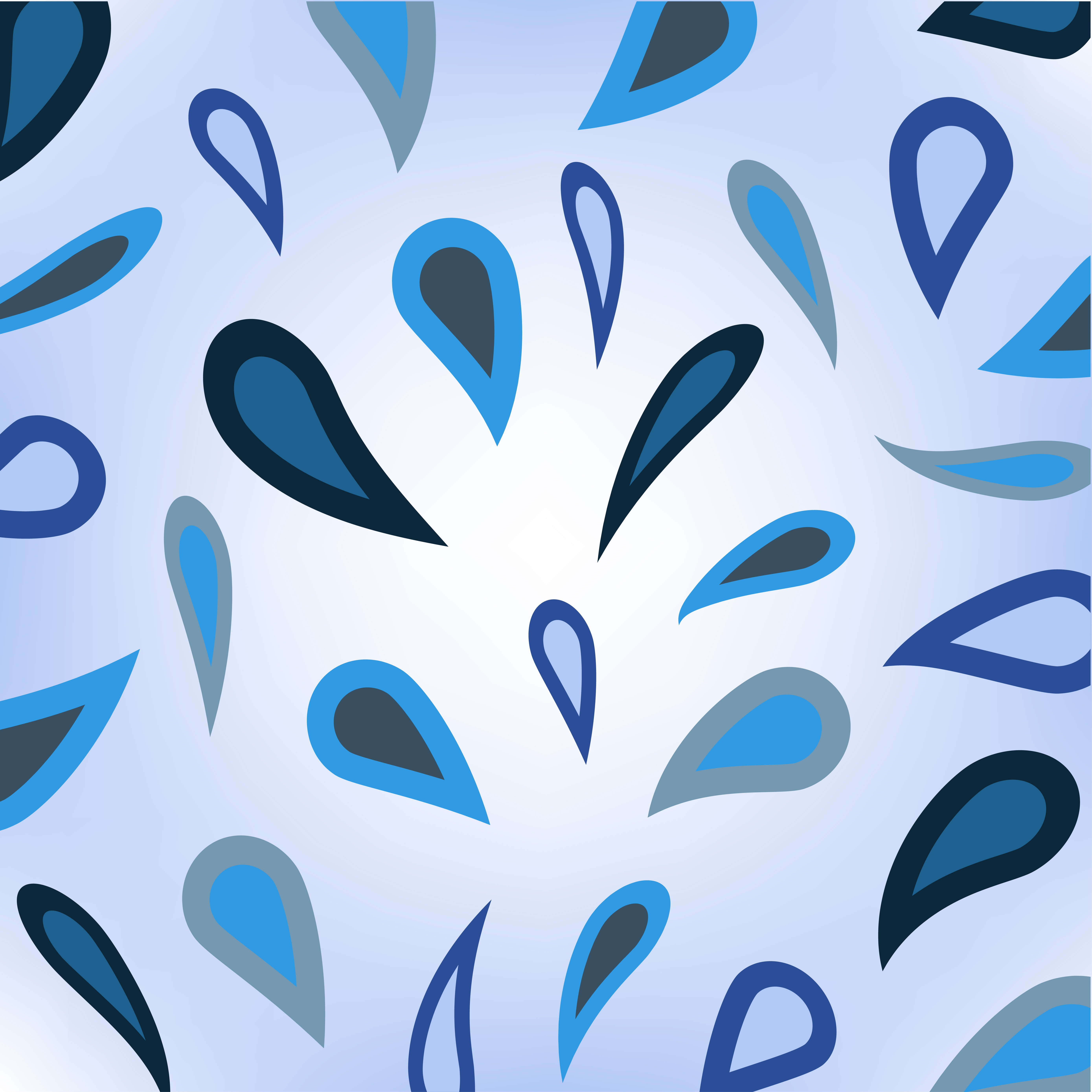 Blue Abstract Tear Drop Design 957718 Vector Art at Vecteezy