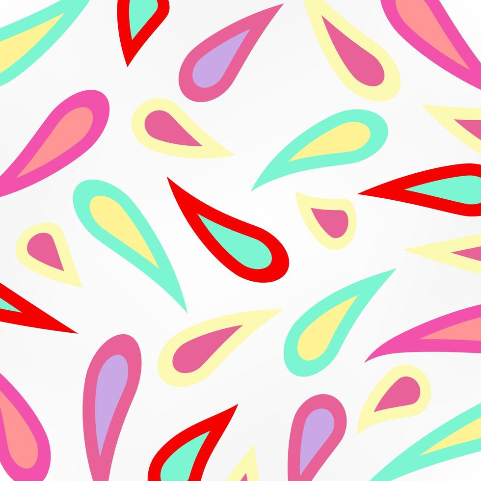 Colorful Abstract Tear Drop Design vector