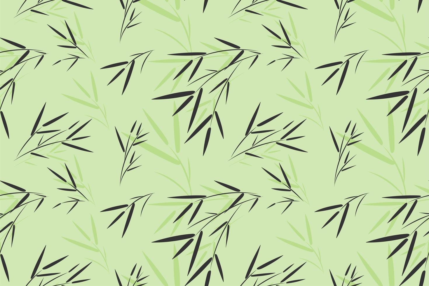 patrón de hoja de bambú sin costura vector