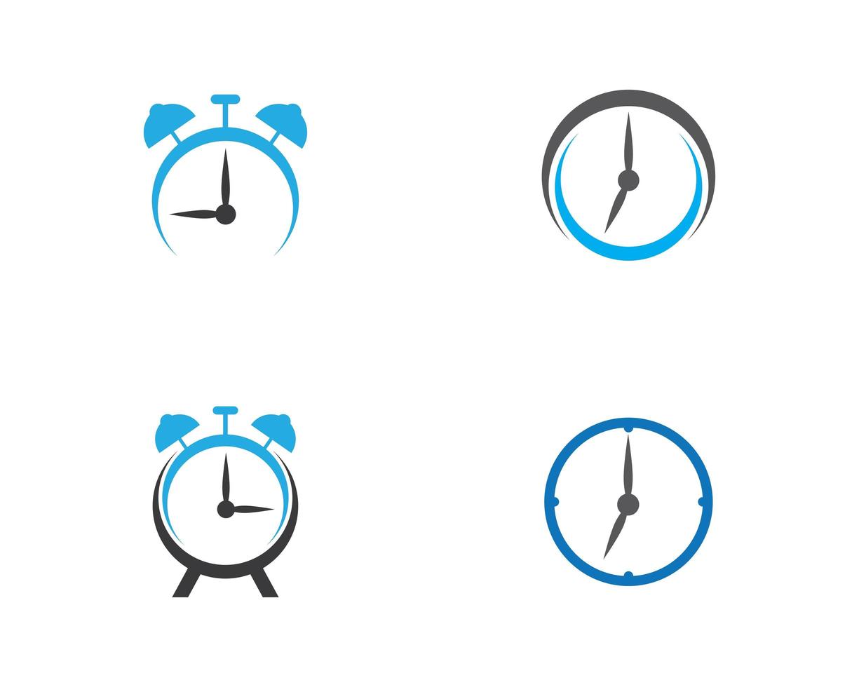 conjunto de iconos de reloj vector