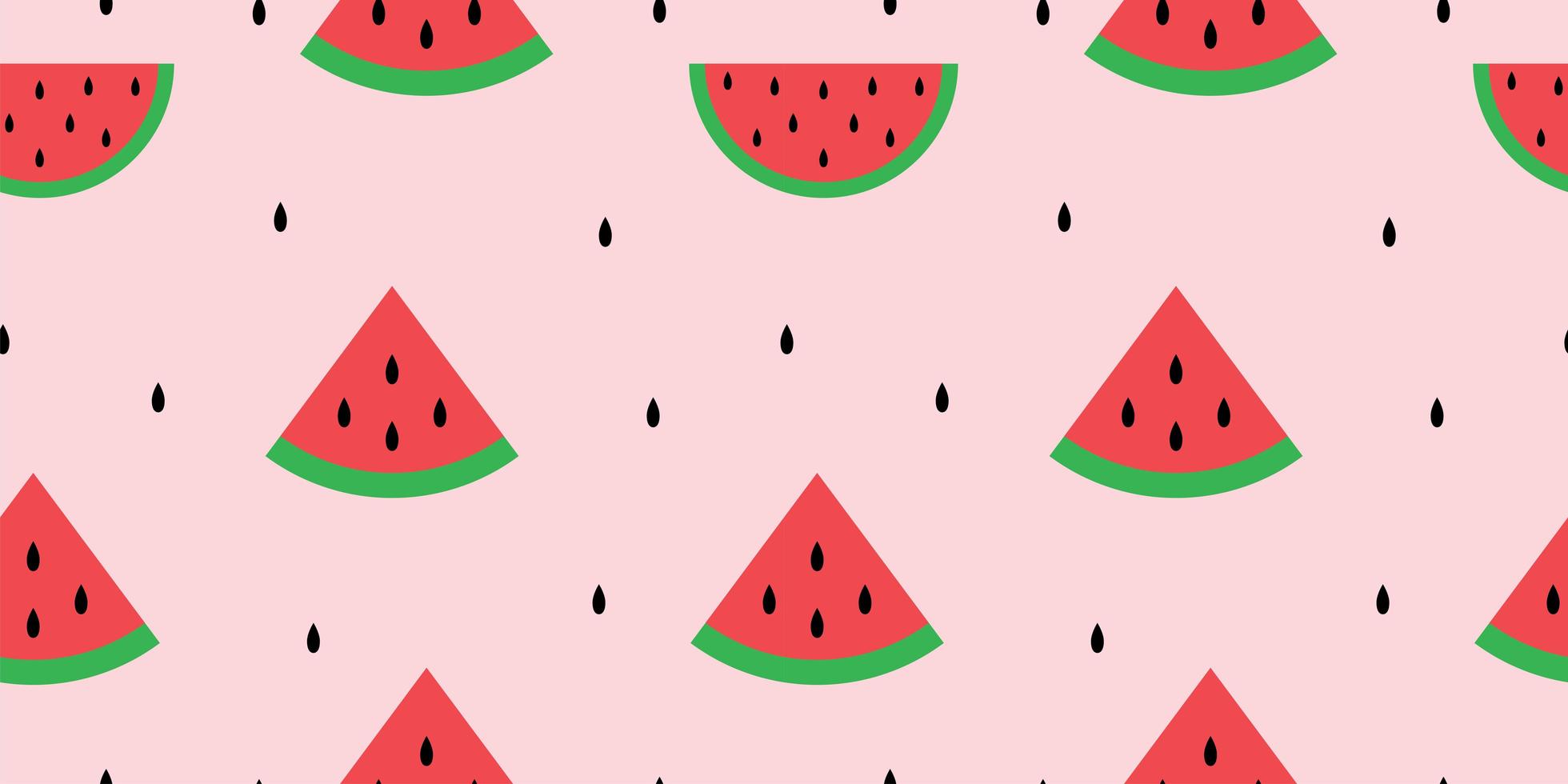 Seamless Watermelon Pattern vector