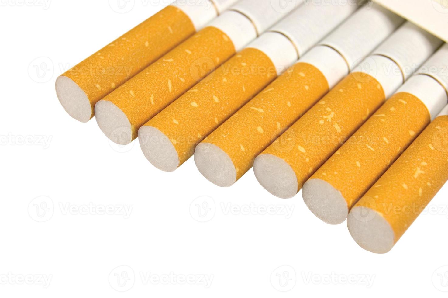 Class A Filter Cigarettes Closeup, Large Isolated Macro Studio Shot