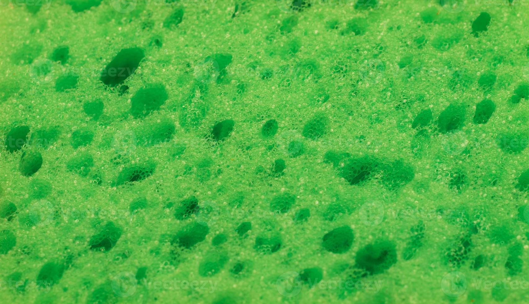 abstract background of green foam rubber photo