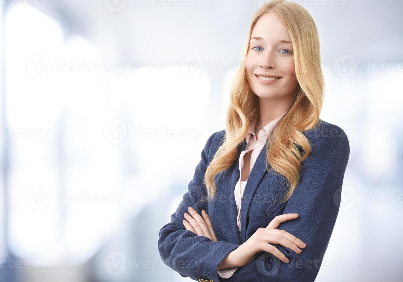 Attractive businesswoman smiling photo