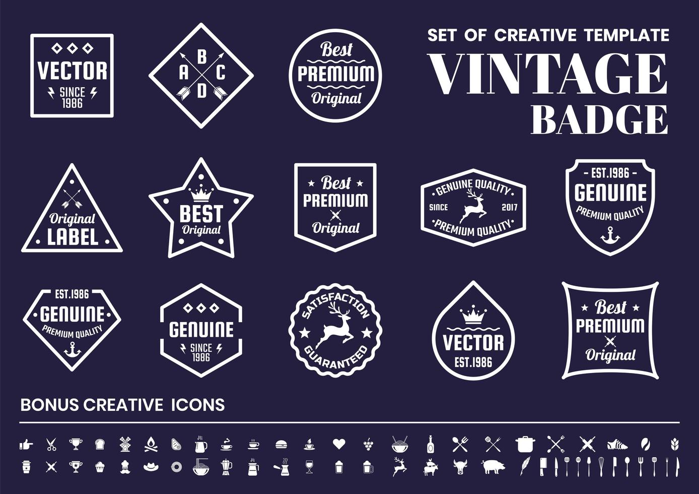 Vintage hipster Retro for banner vector