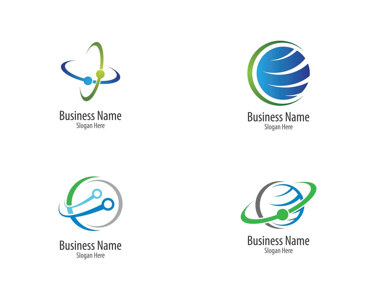 Global icon set vector
