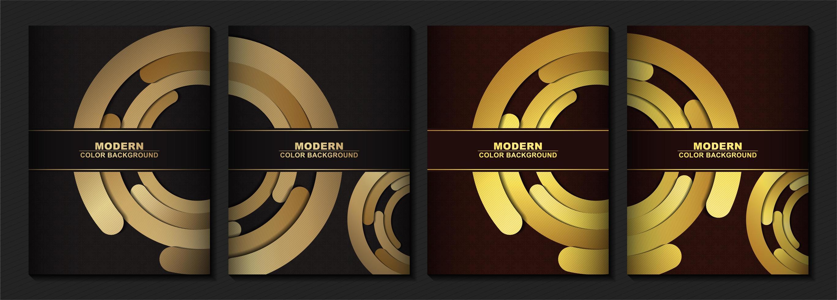 Modern Cover in Gold vector