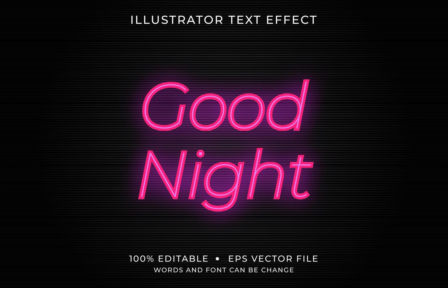 Glowing Neon Pink Lowercase Text Effect  vector